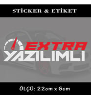 YAZILIM oto sticker yazı - araba kask motosikler kamyonet minibüs uyumlu etiket