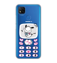 Xiaomi Redmi 9C / 10A Uyumlu Kawaii Köpek Tasarımlı Şeffaf Telefon Kılıfı
