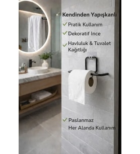 Paslanmaz Tuvalet Kağıtlığı & Havluluk