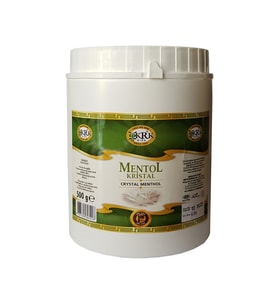 Kristal Mentol 500 Gr. Krk Kristal Mentol Saf Crystal Menthol 0,5 Kg. Saf