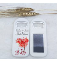 30 Adet Nikah Şekeri Aşk Ağacı Uzun Açacak Magnet 4,5x10,5 Cm Uv Nikah Şekeri Nişan Hediyeği-