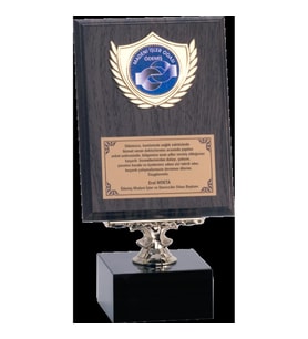 ODAK KUPA - Ahşap Plaketler - PL-010 B - 15x20 cm