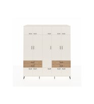 Kronos Dolap 11 Raflı 4 Çekmeceli 2 Askılı 220x59x243 Aytaşı-Aytaşı/Çam
