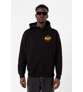 Big Bang Theory Bang Logo Siyah Erkek 3ip Kapşonlu Sweatshirt