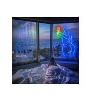 Kadın Figürlü Neon Tabela