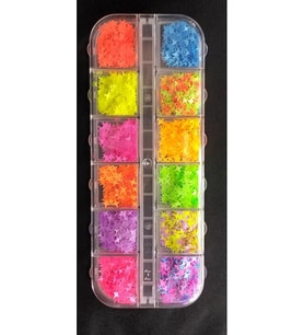 NEON RENK YILDIZLI TIRNAK SÜSLEME