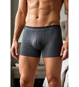 Yıldız 369 Erkek Premium Pamuklu Likralı Esnek Rahat Füme Boxer