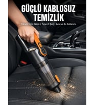 Kompakt Kablosuz Süpürge Güçlü Çekiş Ve Düşük Ses Seviyesi