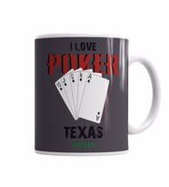 I Love Poker Kupa Bardak Porselen