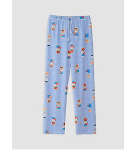 LCW DREAM Ekru Ayı Teddy Desenli Kadın Pijama Altı