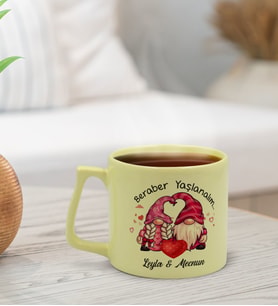 BK Gift Kişiye Özel Sevgili İsimli Pastel Sarı Middle Kupa Bardak, Arkadaşa Hediye, Ev Hediyesi, Doğum Günü Hediyesi, Ofis Hediyesi-3