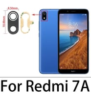 Tkgz Xiaomi Redmi 7A Arka Kamera Camı Lens Yapışkanlı