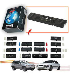 BMW X5 E53 5 E39 Dijital Klima Havalandırma Düğmeleri / Tuşları