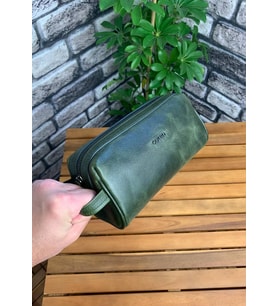 Guard Antik Yeşil Hakiki Deri Unisex El Çantası // GRD260225WT1474 (Renksiz)