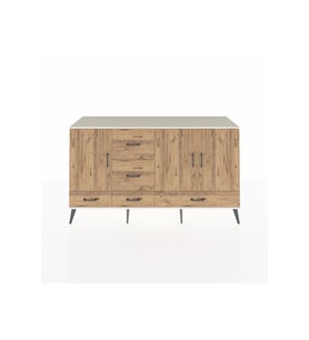 Kronos Konsol 4 Raflı 5 Çekmeceli 3 Kapaklı 176x59x99 Aytaşı-Çam