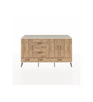 Kronos Konsol 4 Raflı 5 Çekmeceli 3 Kapaklı 176x59x99 Aytaşı-Çam