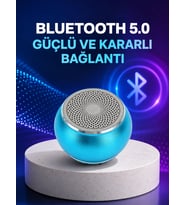 Mini Bluetooth Speaker Uzun Pil Ömrü, Şık ve Hafif Tasarım Yeni Nesil