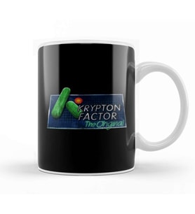 Retro Krypton Factor Kupa Bardak Porselen