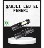 Odak Ayarlı 2000 Lümen Şarjlı LED El Feneri