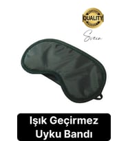 Rahat Unisex Yıkanabilir Uyku Maskesi Işık Önleyici Geçirmez Siyah Konforlu Esnek Göz Seyahat