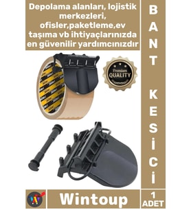 #BantKesici Endüstriyel Dayanıklı Ergonomik Ambalaj Paketleme Profesyonel Koli Bantı Kesme Aparatı