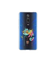 Redmi K20 ile Uyumlu Splash Bukalemun Tasarımlı Şeffaf Silikon Kılıf