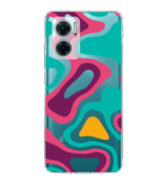 Redmi Note 11e  Kamera korumalı Kapak Renkli Desen Tasarımlı  Şeffaf Kılıf