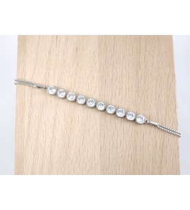 Oval Model Bileklik 925 Ayar Gümüş
