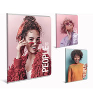 GIPTA PEOPLE TEL DİKİŞLİ KARTON KAPAK A4 80YP. KARELİ DEFTER