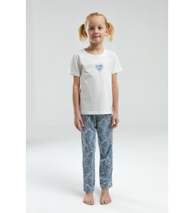 Arnetta 3305 Kız Çocuk Dream Shine Bisiklet Yaka Kısa Kollu Pijama Takım