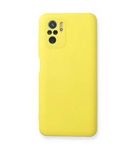 Xiaomi Redmi Note 10 Kılıf Nano içi Kadife Silikon - Sarı