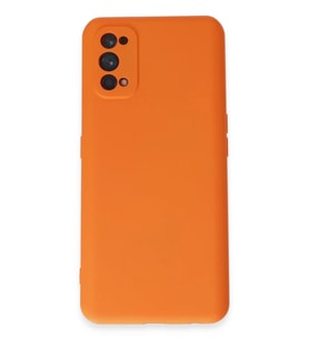 Newface Realme 7 Pro Kılıf Nano içi Kadife Silikon - Turuncu