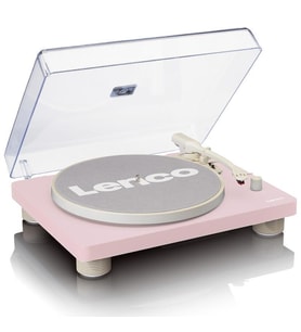 Lenco LS-50 PK Pembe Hoparlörlü USBli MP3e Kayıt Özellikli Pikap Plak Çalar