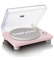 Lenco LS-50 PK Pembe Hoparlörlü USBli MP3e Kayıt Özellikli Pikap Plak Çalar