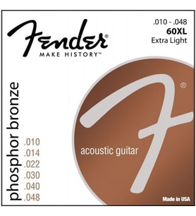 Fender Phosphor Bronze Acoustic Ball End 60XL .010-.048 Akustik Gitar Teli