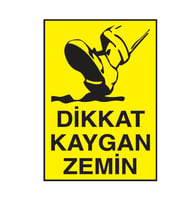 Dikkat Kaygan Zemin Metal Uyarı Levhası