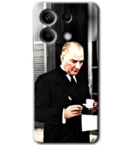 Xiaomi Redmi Note 13 5G Kılıf HD Desen Baskılı Kılıf - Atatürk Türk Kahvesi
