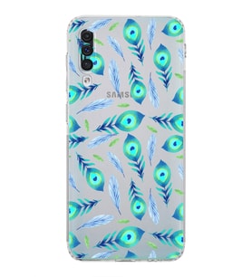 PrintiFy Samsung Galaxy A30S ile Uyumlu Nazar Boncuğu 3 Baskılı Kamera Korumalı Şeffaf Silikon Kılıf