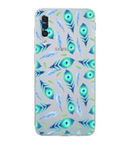 PrintiFy Samsung Galaxy A30S ile Uyumlu Nazar Boncuğu 3 Baskılı Kamera Korumalı Şeffaf Silikon Kılıf