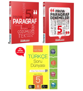 5.Sınıf Pruva Paragraf Soru Bankası +Paragraf Denemeleri (Hediyeli)