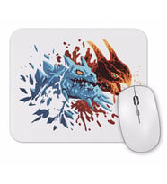 Dota 2 Jakiro Fire and Ice Mouse Pad
