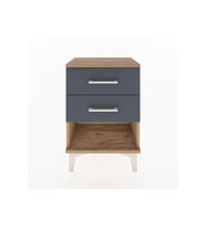 Arges Komodin 2 Çekmeceli 44x30x64 Çam-Antrasit
