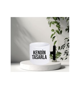 T KULP kENDİN TASARLA ( İSTENİLEN YAZI-RESİM) KUPA (Beyaz)