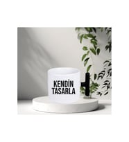 T KULP kENDİN TASARLA ( İSTENİLEN YAZI-RESİM) KUPA (Beyaz)