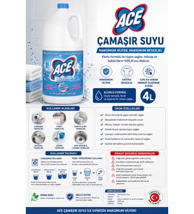 Ace Çamaşır Suyu 4 lt.