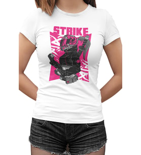 Girl Strike Beyaz Kadın Tshirt