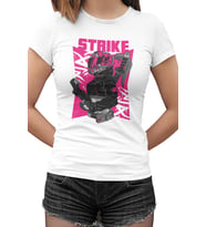 Girl Strike Beyaz Kadın Tshirt