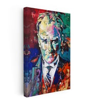 Kanvas Tablo Atatürk Modern Sanat Soyut Portre Atatürk Tablosu Ev Ofis Duvar Dekoru