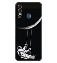 Tecno Spark 8T Kılıf Resimli Desenli Silikon Platinium Series Astronot 519