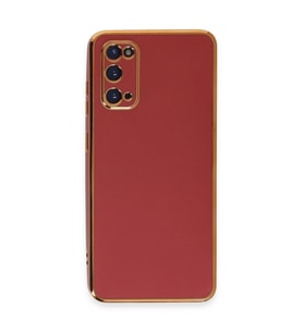 Samsung Galaxy S20 Kılıf Volet Silikon - Kırmızı